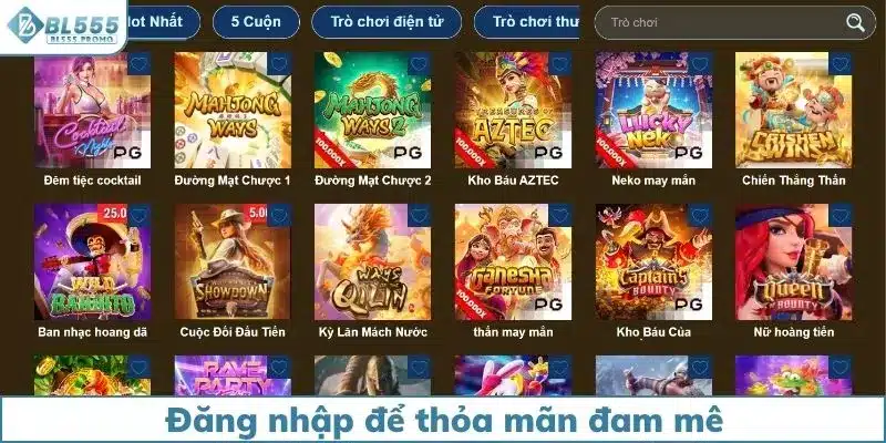 Đăng nhập BL555 để thỏa đam mê với nhiều tựa game